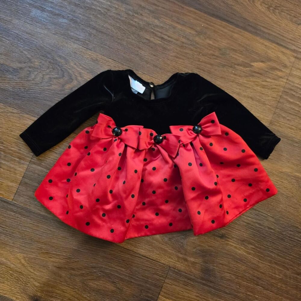 Bonnie-baby Red and Black Dress